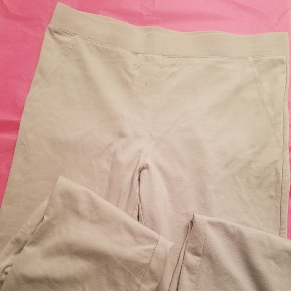 NWT IMAN Suit Soft tan pull on Ponte dressy casual pants & blazer suit - Picture 2 of 7